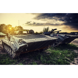 Jízda bojovým vozidlem...